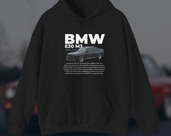 BMW BMW Hoodie Car Guy Hoodie Car Guy Geschenk Geschenke für Auto Jungs Drift Hoodie Tuning Hoodie Auto Hoodie Vintage Car E30 BMW M3 Hoodie Racing M3