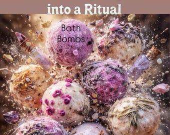Enchanted Spell Bath Bombs  (self-care, love protection & prosperity-sacred Bath rituals SM Size