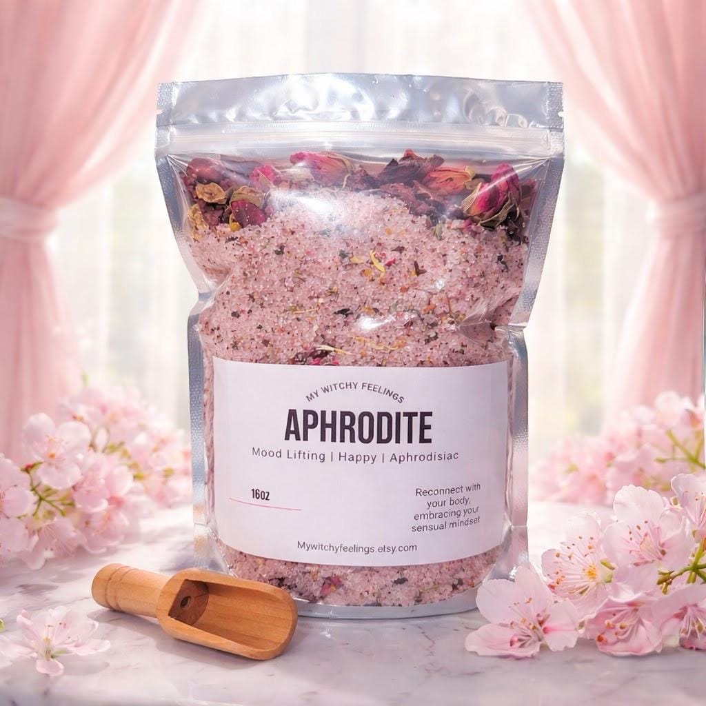 APHRODITE RITUAL Spiritual Bath Salt 16oz.