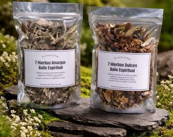 Baños espirituales de hierbas dulces y amargas (set 2)