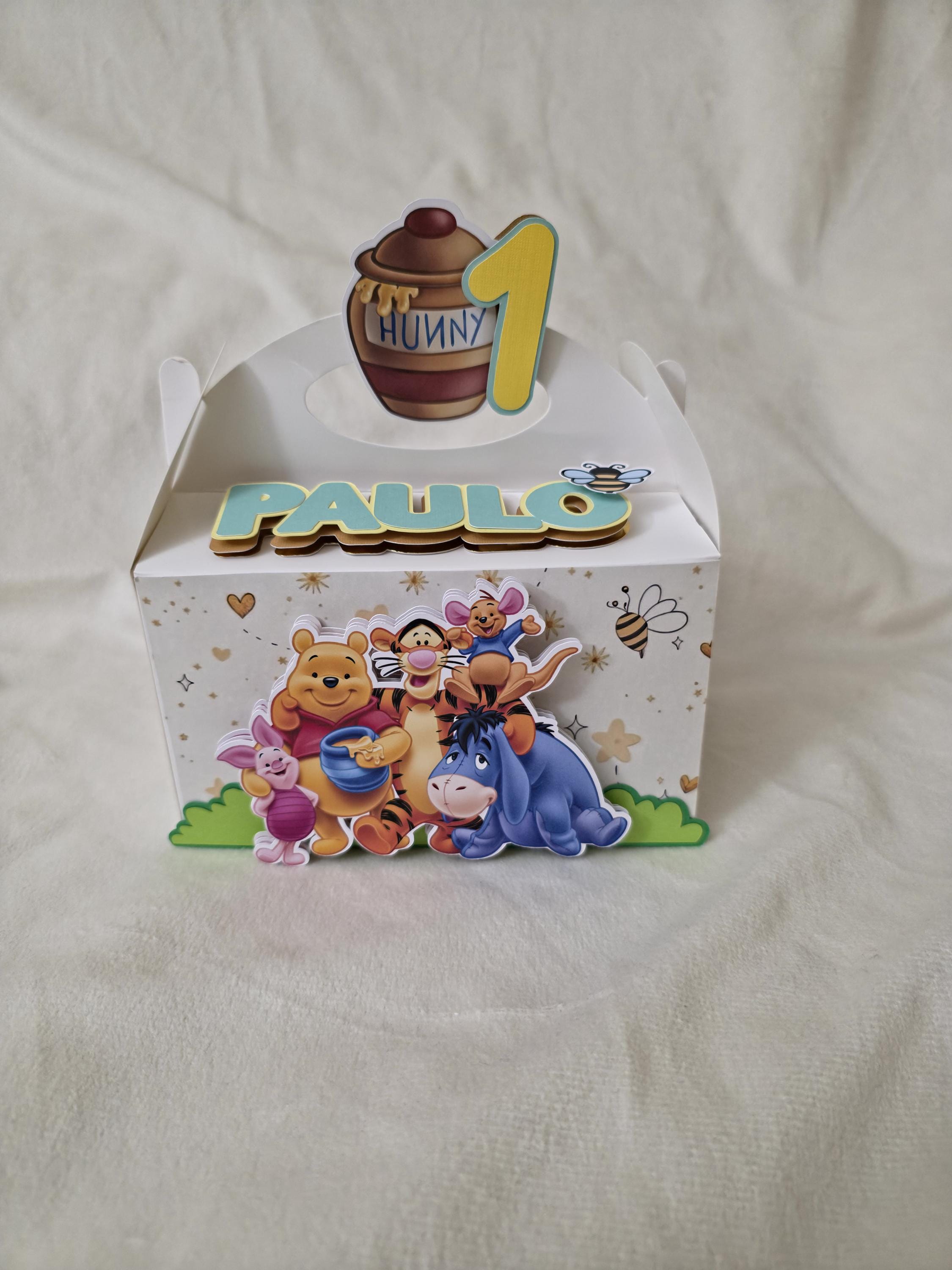 Pooh Box Rabbit Winnie the Pooh Gable Boxes | Personalized Party Favors - Etsy