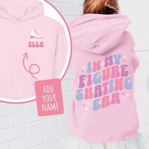 Girl Figure Skating Gift for Toddler Ice Skating Sweatshirt In My Figure Skating Era Ice Skater Hoodie for Girls Figure Skating Clothes