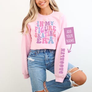Figure Skating Sweatshirt With Customized Name
