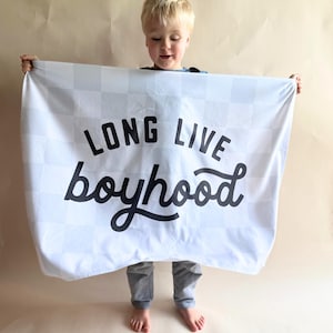 Long Live Boyhood Wall Tapestry for Boy Bedroom Wall Art for Boy Play Room Wall Decor for Brother Tapestry Wall Art for Brotherhood Decor