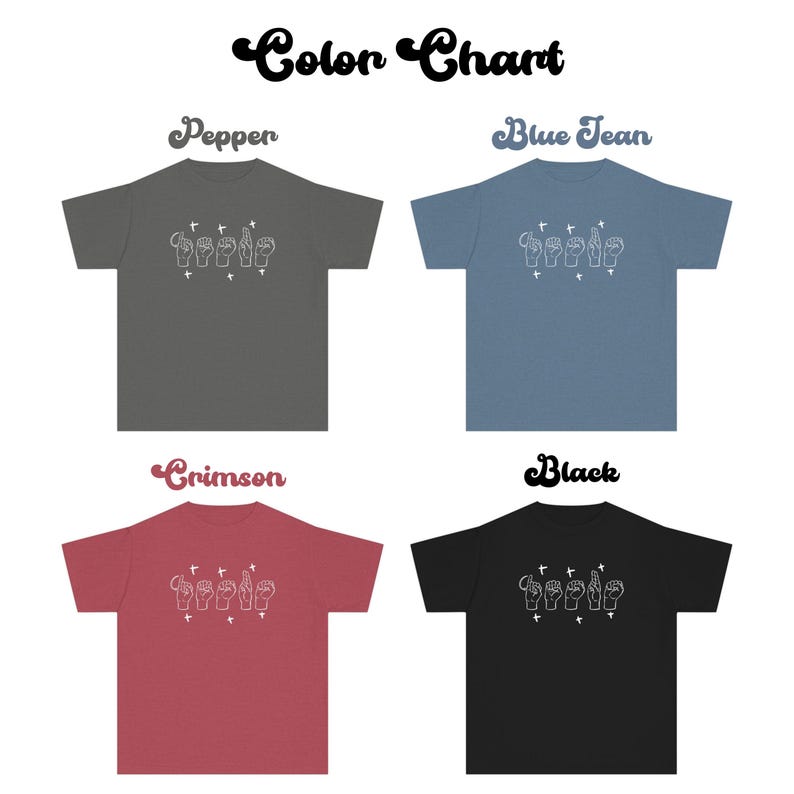 ASL Shirt Sign Language Gift Jesus ASL Comfort Colors Tshirt Family Christian Matching ASL Tee for American Sign Language Jesus T Shirt Gift image 8