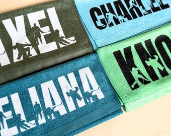 BULK Ice Hockey Towel For Hockey Team Personalized Ice Hockey Skate Towel Custom Name Hockey End-Of-Year Wholesale Gift Idea for Team Hockey