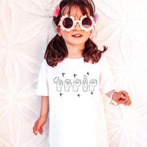 ASL Shirt Sign Language Gift Jesus ASL Comfort Colors Tshirt Family Christian Matching ASL Tee for American Sign Language Jesus T Shirt Gift image 7