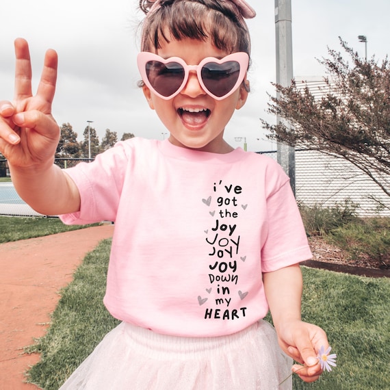 Kid Christian Tee Kids Jesus Shirt Toddler Christian Shirt Child Of God Shirt Kids Christian Shirt I've Got the Joy Down In My Heart Tshirt