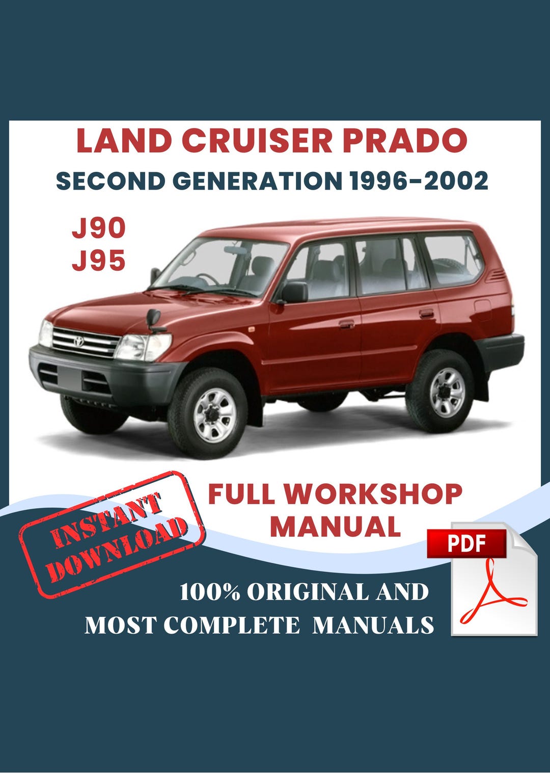 Toyota Land Cruiser Prado J90/95 Car Repair Manual: Workshop DIY