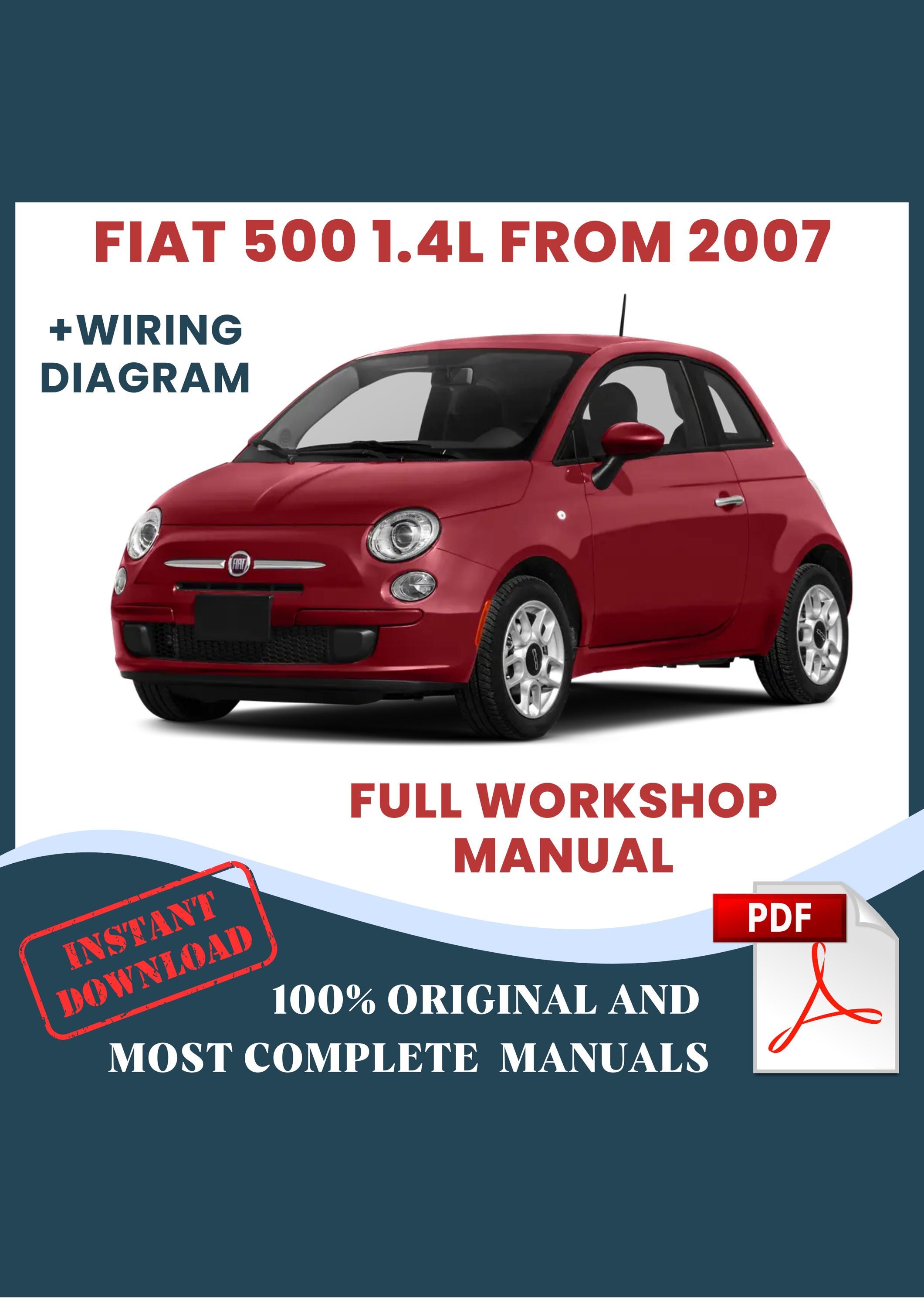 Fiat 500 Workshop Manual - Etsy