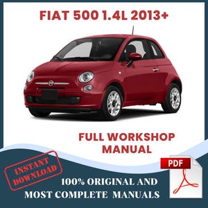 Fiat 500 Workshop Manual - Etsy Canada