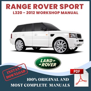 ランドローバー レンジローバー スポーツ L320 ワークショップ サービス マニュアル (モデル年 2012-2013) 即時ダウンロード DIY ガイド & メンテナンス (PDF 英語)