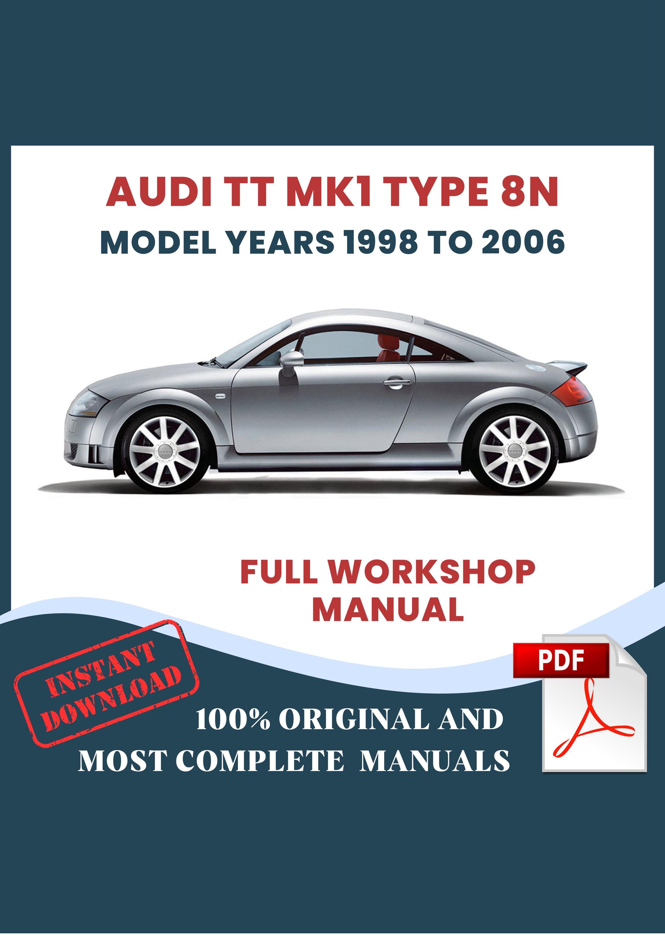 audi tt 8n manual アウディ TT メンテナンス マニュアル audi tt 8n manual アウディ TT メンテナンス マニュアル Audi TT Mk1