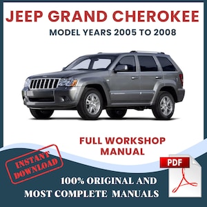 Jeep Grand Cherokee WK 2005-2008 Car Repair Manual Auto Workshop Service Guide DIY & Maintenance Instant Download 7199 Pages in English PdF