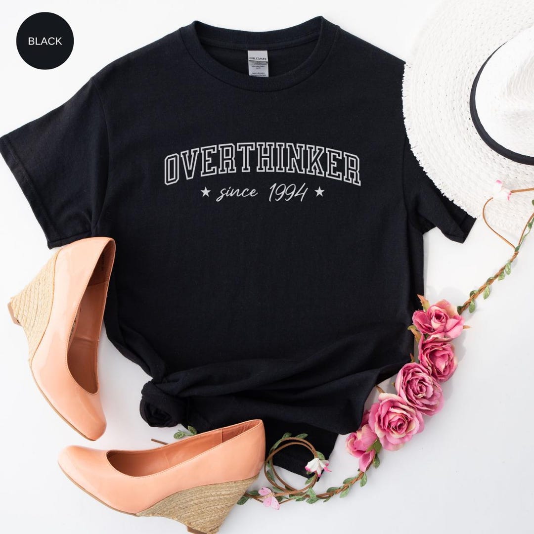 Personalized Overthinker Shirt Funny Anxiety Shirt Mental Health ...