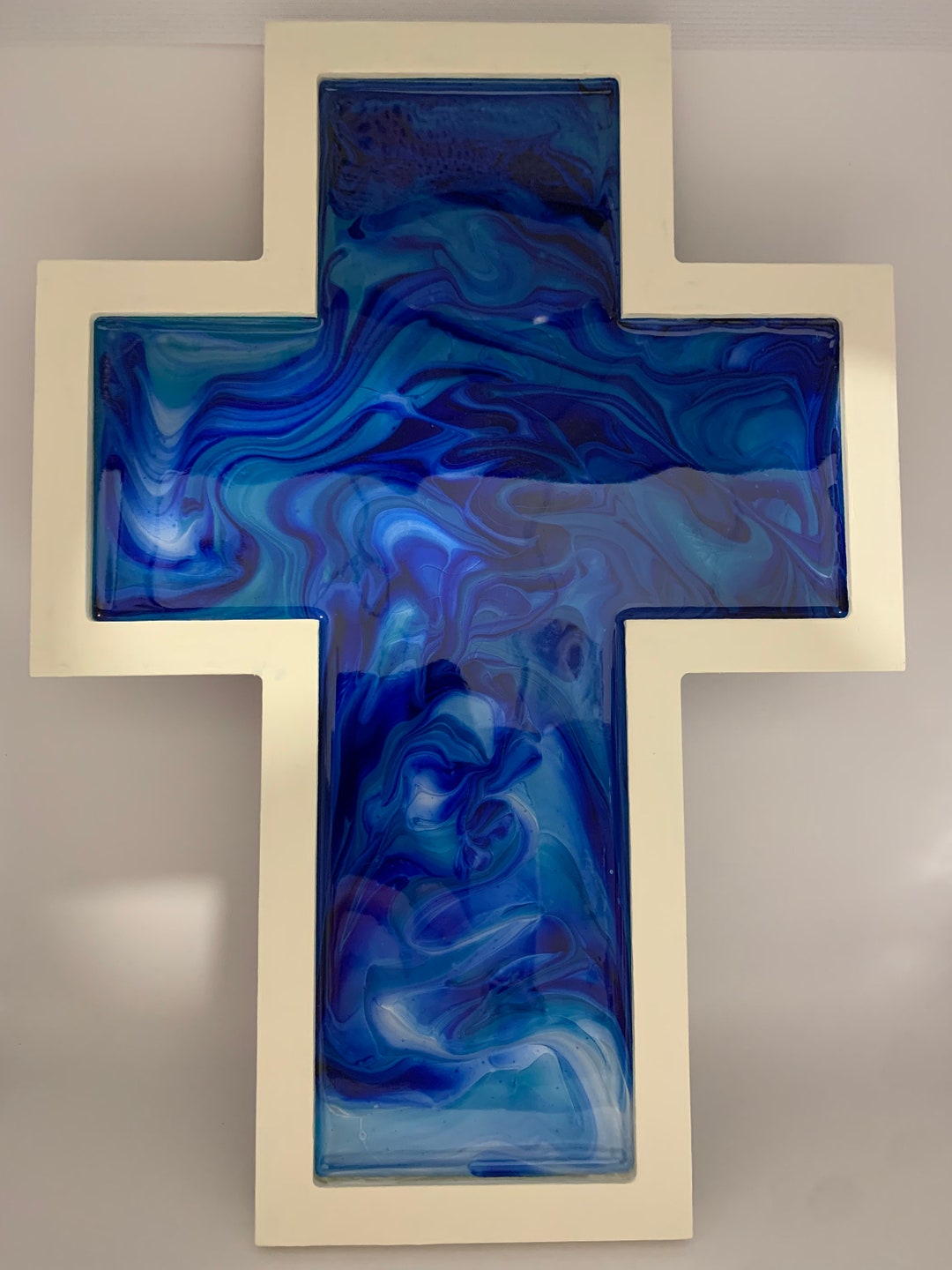 Deep Waters Resin Wall Cross - Etsy