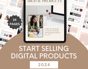Start Selling Digital Products in 2024 For Beginners - Etsy Sellers - Selling Digital Products - Set Up Etsy Shop - Passive Income