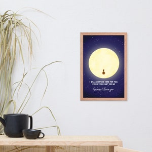 Framed Bluey Inspired Nursery Poster: Sleepy Time Decor