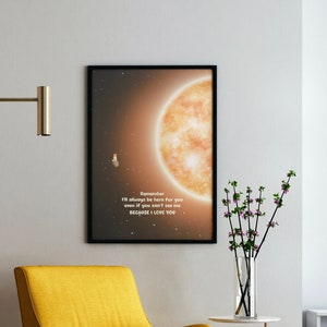 Bluey Inspired Nursery Poster: I Love You Quote (Digital Download)