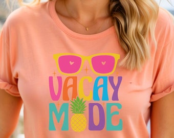 Vacay Mode Unisex T-Shirt, Travel, Vacation, Adventure, Vacation Shirt, Vacation T-Shirt Women, Vacation Shirt, Summer Vacation