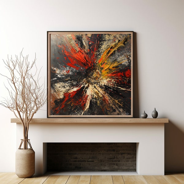 Abstract Painting Digital Art Download | Modern wall deco | Acrylic Painting Printable