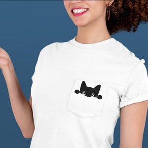 ポケットプラウラー、愛らしい黒猫の SVG デジタル デザイン