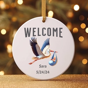 Clip art numérique cigogne parfait pour annoncer l'arrivée d'un nouveau bébé, chambre de bébé