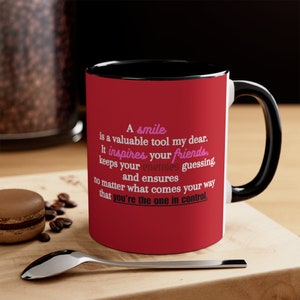 Hazbin Hotel Mug, Alastor Quote, A smile is a valuable tool, Alastor