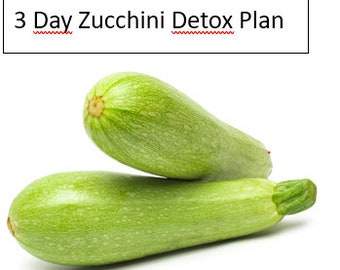 3 Day Zucchini Detox Plan English