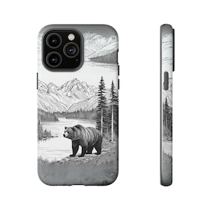Bear Phone Case Bear iPhone 14 Case iPhone 15 Case Wildlife iPhone Case Bear Google Pixel Case Bear Samsung Galaxy Case Grizzly Bear Case