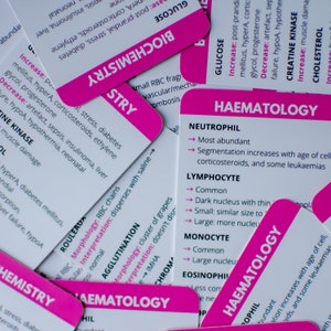 Paquete de tarjetas de referencia veterinaria Bloods 101