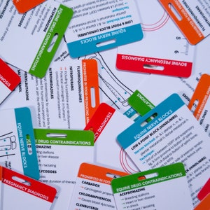 Paquete definitivo de tarjetas de referencia veterinaria para animales grandes