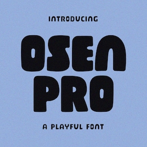 Osen Pro Font - Playful TTF - Regular & Bold Fonts