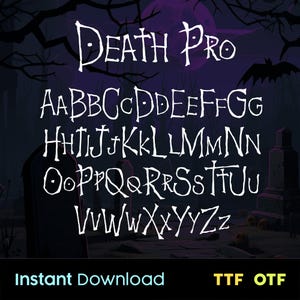 Death Pro TTF - Halloween Schriftart