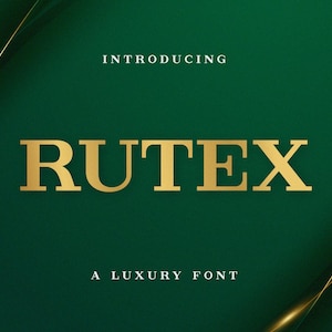 Rutex Pro Font - Luxurious TTF