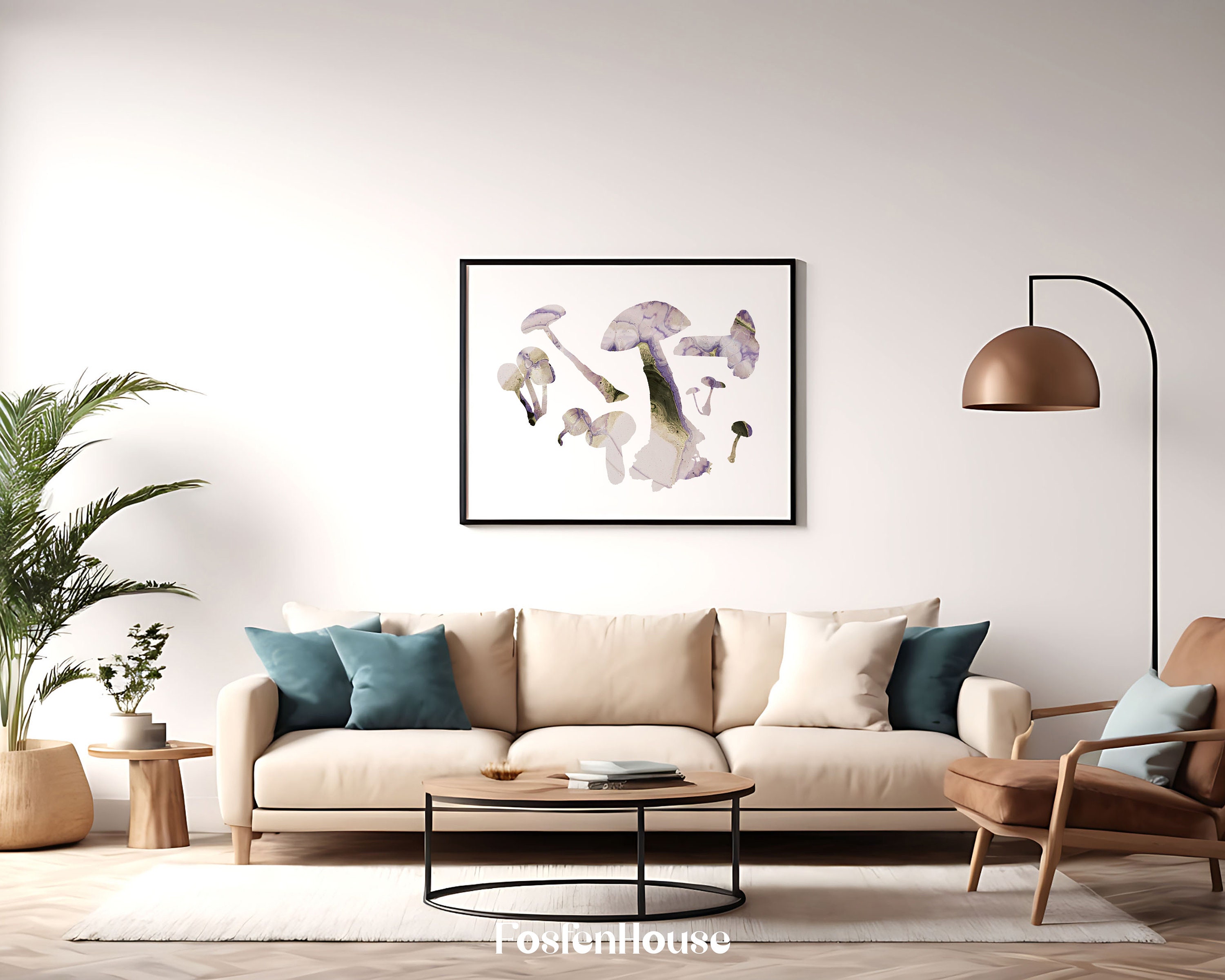 Mushroom Printable, Mushroomcore, Magic Mushroom Art,