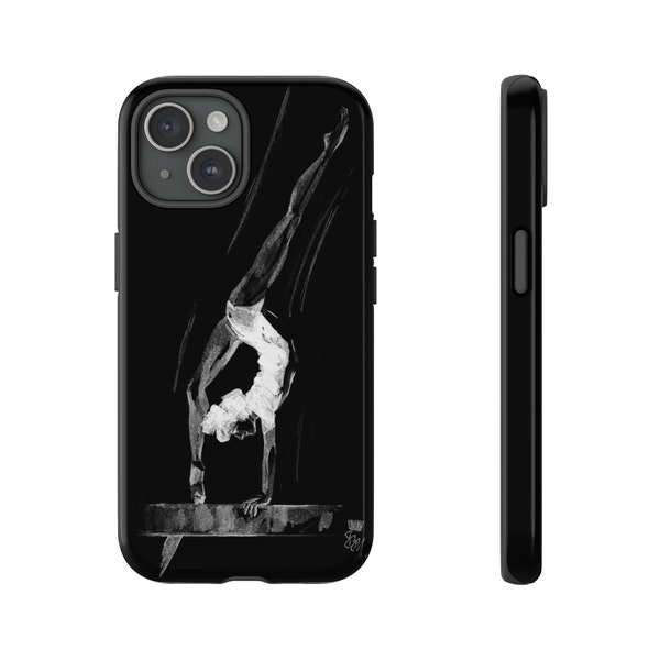 Coque de portable gymnastique, gymnastique artistique, coque pour iPhone, gymnastique rythmique, coque de portable pour gymnaste, cadeau gymnastique, housse de téléphone, cadeau salle de sport