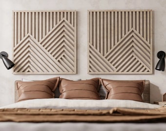 Wooden Mountains Wall Decoration