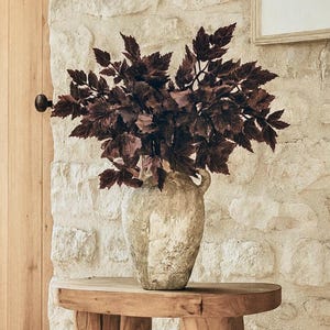 Artificial Purple Plum Leaf Spray: 32&quot; French Farmhouse Fall Decor