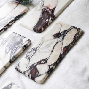 Calacatta Viola Marble Tray,Wabi Sabi Vanity Decor,Entryway Catchall,Jewelry Dish, Decorative Tray, Entryway Counterpoise,Marble Riser