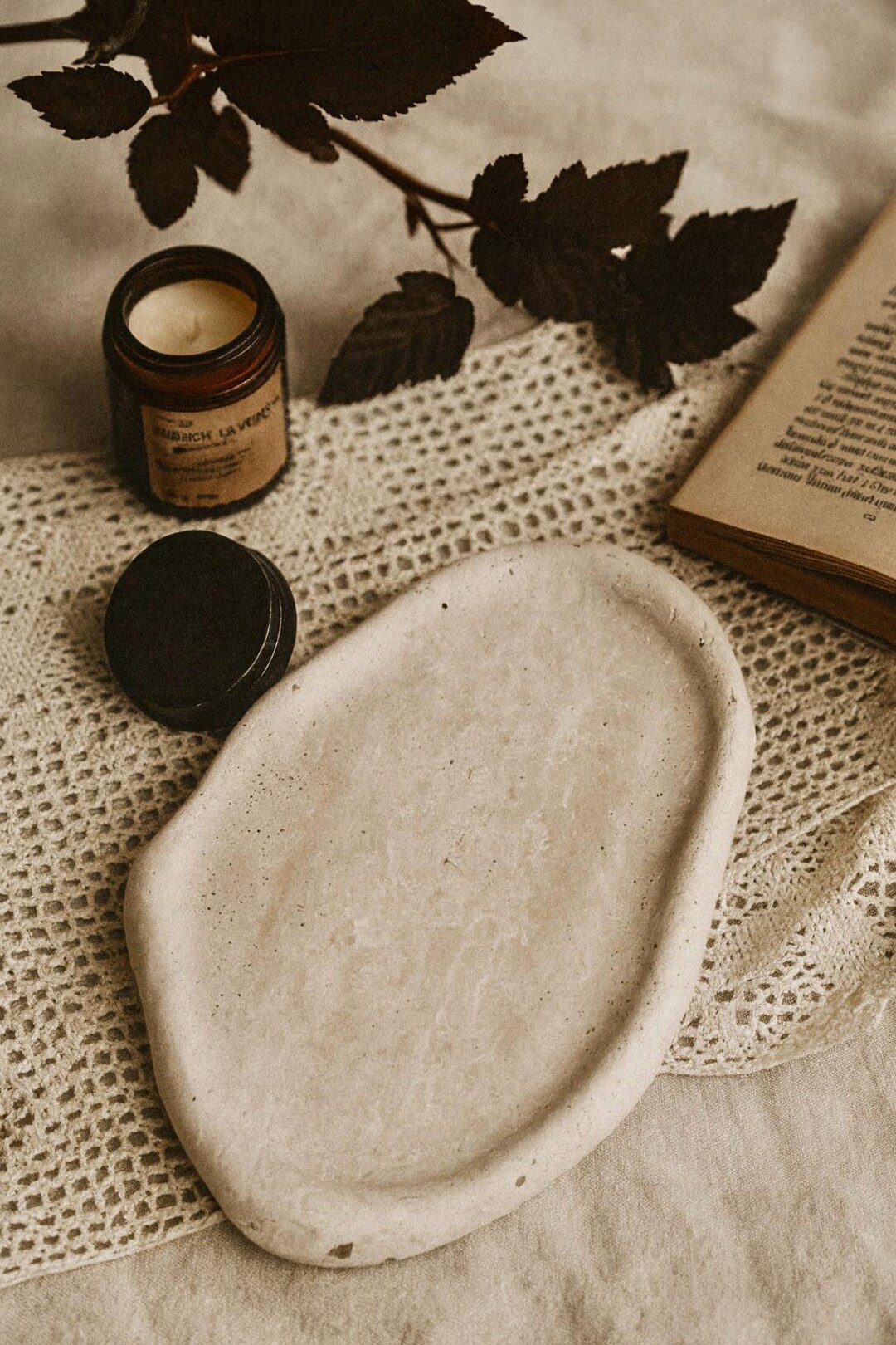 Travertine Cloud Tray, Rustic Wabi Sabi Decor, Organic Oval Catchall Dish for Jewelry, Candle or Coffee Table Styling - Etsy