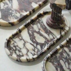 Nature Marble Tray,Luxury Vanity Decor,Entryway Catchall,Jewelry Dish, Decorative Tray,Entryway Decor,Marble Riser,Kitchen Tray image 5