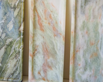 Natural Green Marble Tray,Summer Vanity Decor,Entryway Catchall,Jewelry Dish, Decorative Tray,Marble Riser,Luxury wedding home gift,