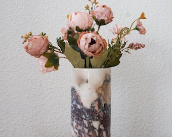 Calacatta Viola Marble Vases,French-Style Home Decor,Viola Marble,Minimalist Home Decor,Valentines day gift,Gift For Her,Marble Home Decor