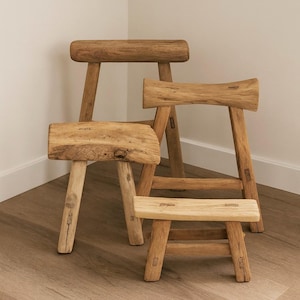 Vintage Rustic High Stool, Farmhouse Bench,Entryway Bench,Console Stool, Wabi-Sabi Bench, Long Bench,Mini Stool,Side Table,Entryway Stool