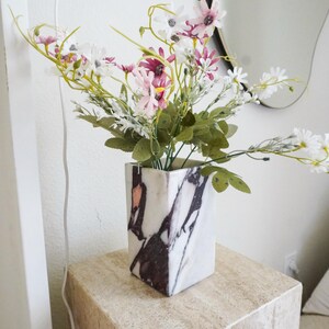 Calacatta Viola Marble Vases, Japandi-Style Home Decor,Viola Marble Pot,Minimalist Home Decor,Holiday Gift,Gift For Her,Neutral Home Decor N(Catacatta Viola)