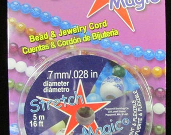 Stretch Magic .7mm Elastic Cord Clear , 10 meter or 25 meter