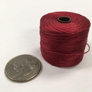 S-LON BEAD CORD dark red 77yd tex210