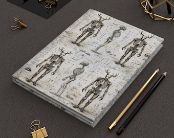 Wendigo Anatomy Journal: Dark Academia Cryptid Skeleton Study Notebook
