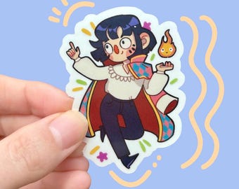 Howl’s Moving Castle 2.5” clear sticker